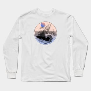 Jumping Whale in the Waves Long Sleeve T-Shirt